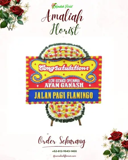 Sewa Papan Bunga Puncel